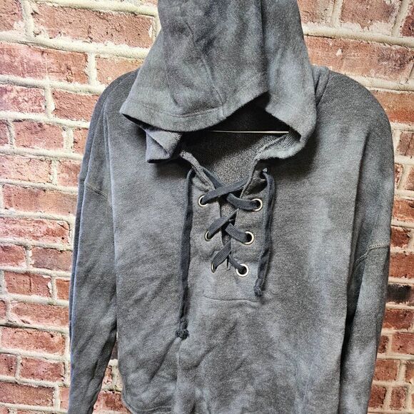 Women's AMERICAN EAGLE OUTFITTERS Cropped Terry Hoodie Large - Picture 3 of 6